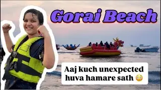 Aaj kuch unexpected huva hamare sath 😳 #goraibeach #mumbai #mirabhayandar #family #fun #enjoy #masti