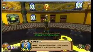 Wizard101 battling with professor cyrus drake