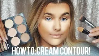 How to: Cream Contour using DRUGSTORE products! | Rachel Leary AD
