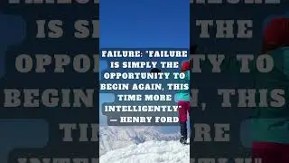 Failure as a Fresh Start: Henry Ford on Intelligent Persistence  #selfimprovement #quote #motivation