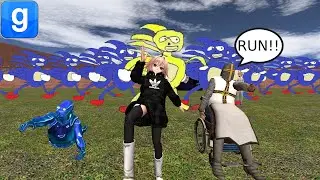 He's to f*cking fast!!! |Gmod maze run [Sanic]