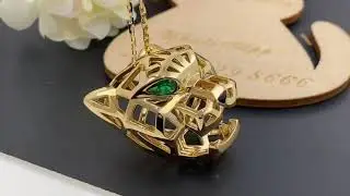 PANTH&Egrave;RE DE CARTIER NECKLACEYellow gold, tsavorite garnets, onyx  #necklace #18kgold  Ref. N7424210