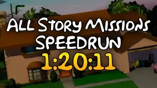 The Simpsons: Hit & Run - All Story Missions Speedrun in 1:20:11