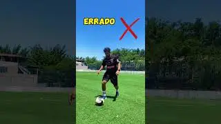 Como dominar a bola do jeito correto no futebol #treino #futebol