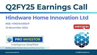 Hindustan Home Innovation Ltd. | Q2FY25 | Earnings Conference Call | #earningcall #concall #hhil