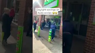 One hour late to open at Asda eccles 😂😂 #asda #eccles #manchester