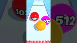 Ball run merge 2048 | Ball run Gameplay (Android, iOS #15) 🎍