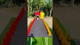 Glass Drop Race with Ludo Luck: Who will win first? #shorts #newsfeed #shortsfeed #trending