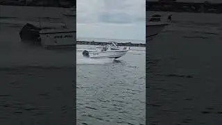 BOAT SPEEDING FUN IN THE VENICE FLORIDA INLET