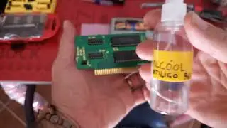 Super Famicom,limpeza de cartucho original e compara&ccedil;&atilde;o com Piratinha