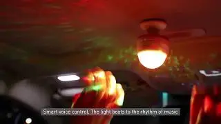 Световой музыкальный шар Baseus Car Crystal Magic Ball Light (360&deg;)