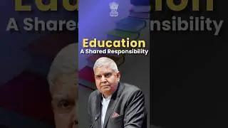 Education: A shared responsibility | #vicepresidentofindia #jagdeepdhankhar