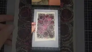 Gelli Print Stencil Play #gelliprinting #stencilart #collagepaper #artjournal