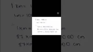 convert the km to cm