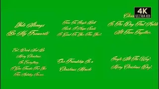 Merry christmas wishes quotes green screen animation free