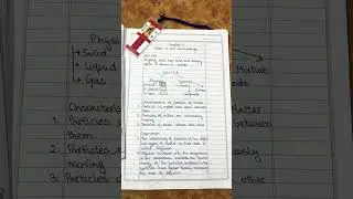 NCERT Class 9 Chemistry Notes #cbse #chemistry #class9 #motivation #easynotes #chapter1chemistry