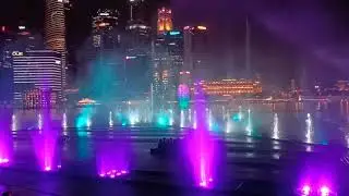 SPECTRA LIGHT & WATER SHOW (Part 1) Marina Bay Sands, Singapore [4K] La Bhel Vlog
