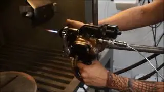 Combustion Wire Coating - Wirejet 98 with Thumb Trigger Wire Feed. [HD]