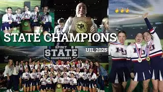 STATE CHAMPIONS | UIL spirit comp vlog 2025!!