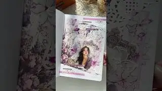 ASMR Artistic Journaling💜Purple #journaling #scrapbooking #journalwithme