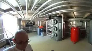 360 degree ground source heat pump plant room tour