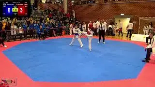 218  DAVADOTTIR, ELINBORG, HWARANG F&Atilde; ̧ROYAR vs  EL KOUBEE, MERYEM, ALBERTSLUND 5 3
