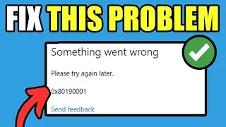 How To FIX Error 0x80190001 When Logging In To Microsoft Account - New Method