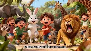 Move Like the Zoo 🐰 Fun Action Song