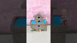 how to make beautiful miniature clay house 😱 part- 202#shorts