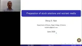 Preparation of stock solutions and nutrient media