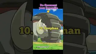 Top 10 Most Powerful Ground Type Pok&eacute;mon 🦔 💪 😱 | Woow Facts #top10factsshorts #shorts #top10