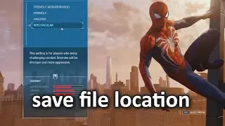 Marvel&rsquo;s Spider-Man Remastered - save file location