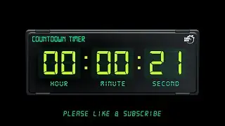 21 SECONDS TIMER - 1080p - COUNTDOWN TIMER