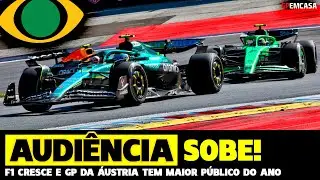 BAND DISPARA NA AUDI&Ecirc;NCIA COM GP DA &Aacute;USTRIA E IGUALA RECORDE DE 2025 | F&Oacute;RMULA 1 |GP EM CASA