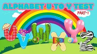 Alphabet U to Z Quiz | Learn Alphabet for Kids | Part 1 | Whiteboard Animation