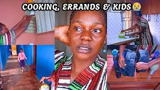 A Busy Day in My Nigerian Home 🇳🇬 | Cooking, School Runs & Kids Chaos