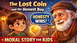 The Lost Coin and the Honest Boy | Calming Bedtime Story for Kids with Relaxing Music