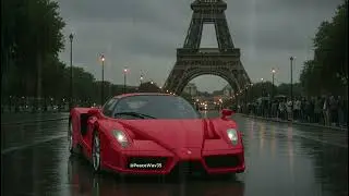 RAINSOUNDS|SLEEP|#FerrariEnzo #ParisRain #EiffelTower#CityAmbience #RainyDrive #RelaxingAmbience