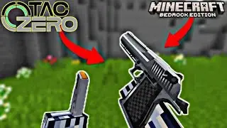 tutorial de como descargar taczero mod de armas, miecraft bedrock