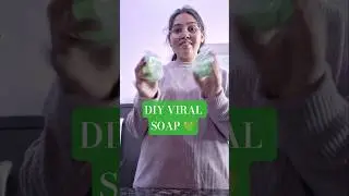 Soap making, but make it aesthetic 💚 #diy #homemade #shorts #viral