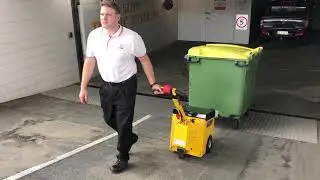 Rubbish Bin Mover using an Electric Tug