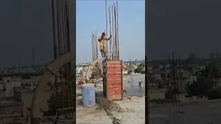 technique rcc column casting Readymixconcrete 😱💪 #heavycivil #civilxpress #civilsite #viral #shorts