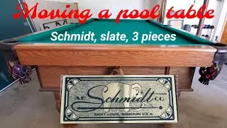 Moving a pool table, 3 piece slate, AE Schmidt
