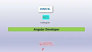HCL is hiring- Angular Developer #itjobs