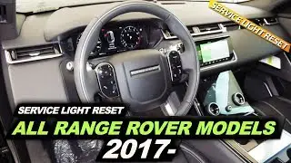 Range Rover Service Light Reset ALL MODELS 2017-
