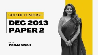UGC NET English Previous Year Question Solved Paper DEC 2013 | Live Discussion#solved #pyq