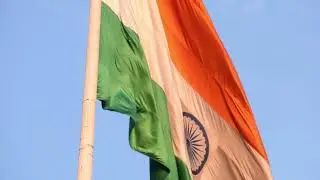 INDIAN FLAG AT BLUE SKY#flag #flags #india #indian #sky #salute #republicday #independenceday #blog