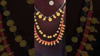 Antique Thread Necklace #shortsvideo #gold #916#chennaijewellery #jimiki #huid #@MahalaxmiMGDM