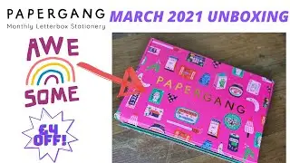 Papergang Stationery Subscription Box March 2021 Unboxing