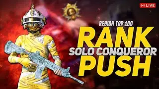 SOLO CONQURER RANK PUSH  TO TOP 100 | 120 FPS GAMEPLAY | WINR GAMING | DAY 16 #bgmilive #winrgaming